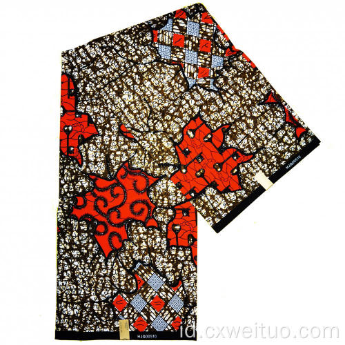100% Polyester Ankara kain lilin kain cetak